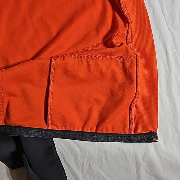 Nike Boys Size 7 Gray Orange Long Sleeve Zippered Track Jacket Used - Picture 8 of 14